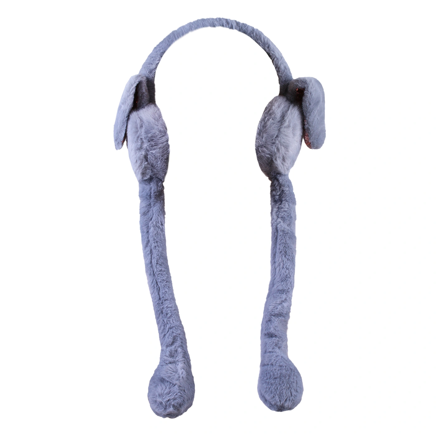 گوشبند بچه گانه عروسکی پمپی پولکدار