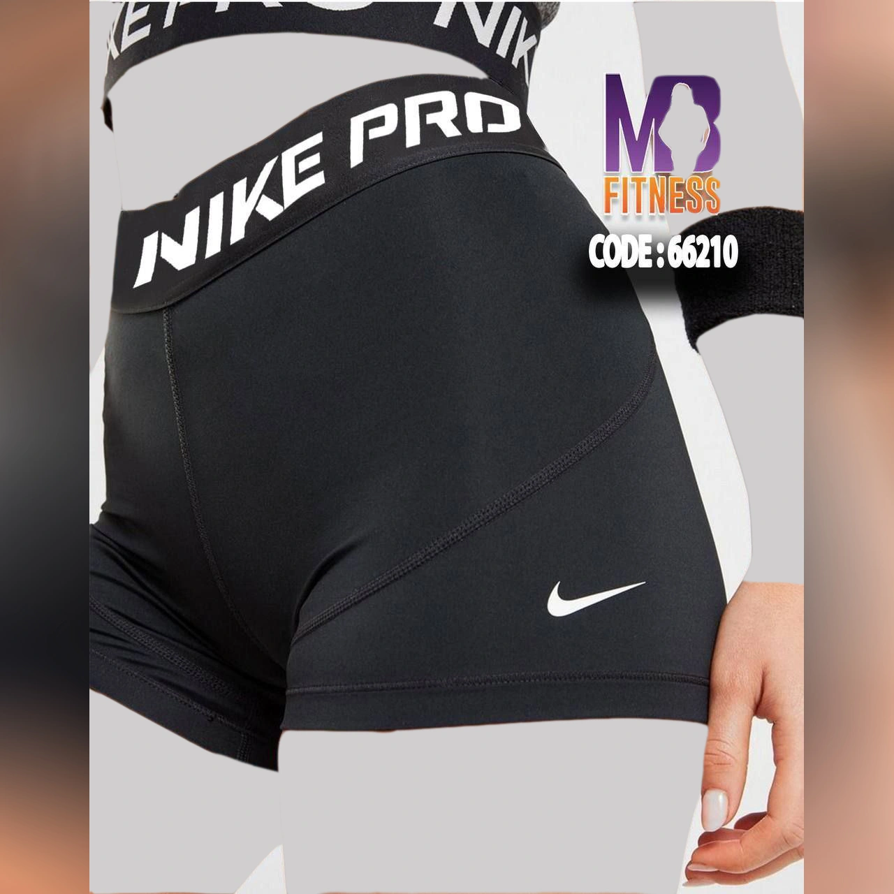 شورتک ورزشی ام بی فیتنس MB Fitness مدل نایک