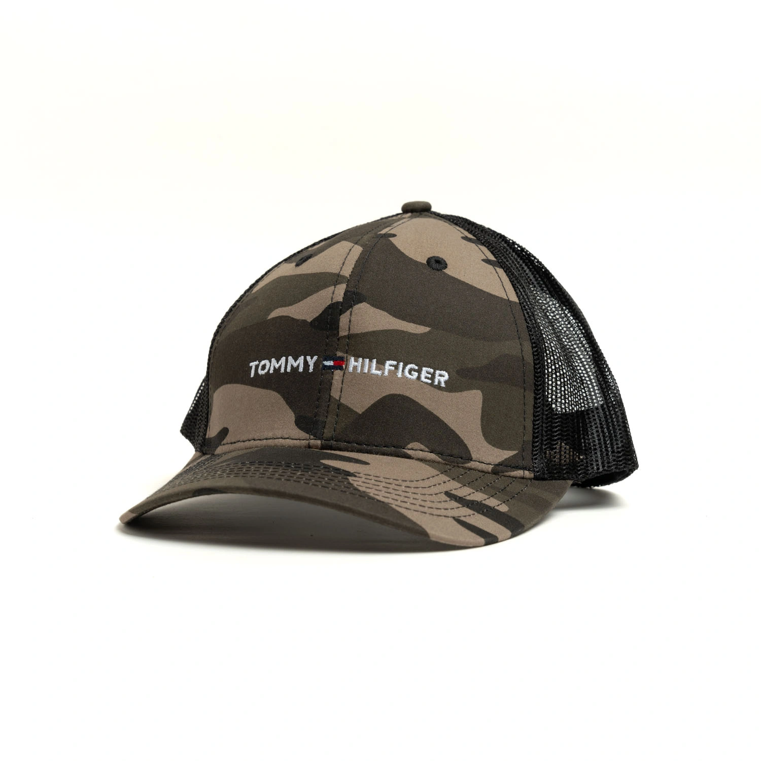 کلاه بیسبالی کتان پشت تور گلدوزی tommy چریکی