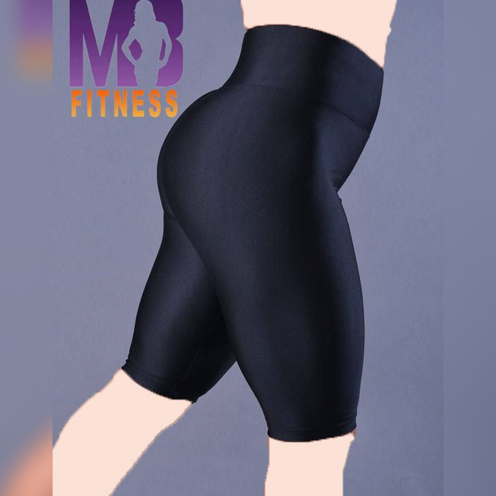 شلوارک براق ام بی فیتنس MB Fitness مدل کمر گنی 