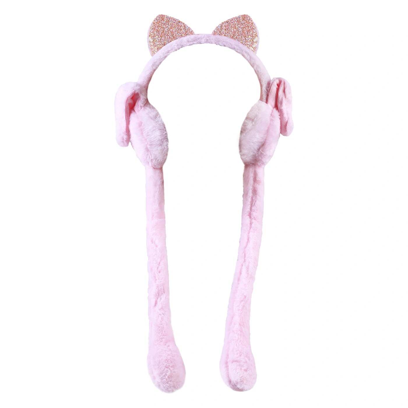 گوشبند عروسکی پمپی بچگانه طرح گوشدار اکلیلی