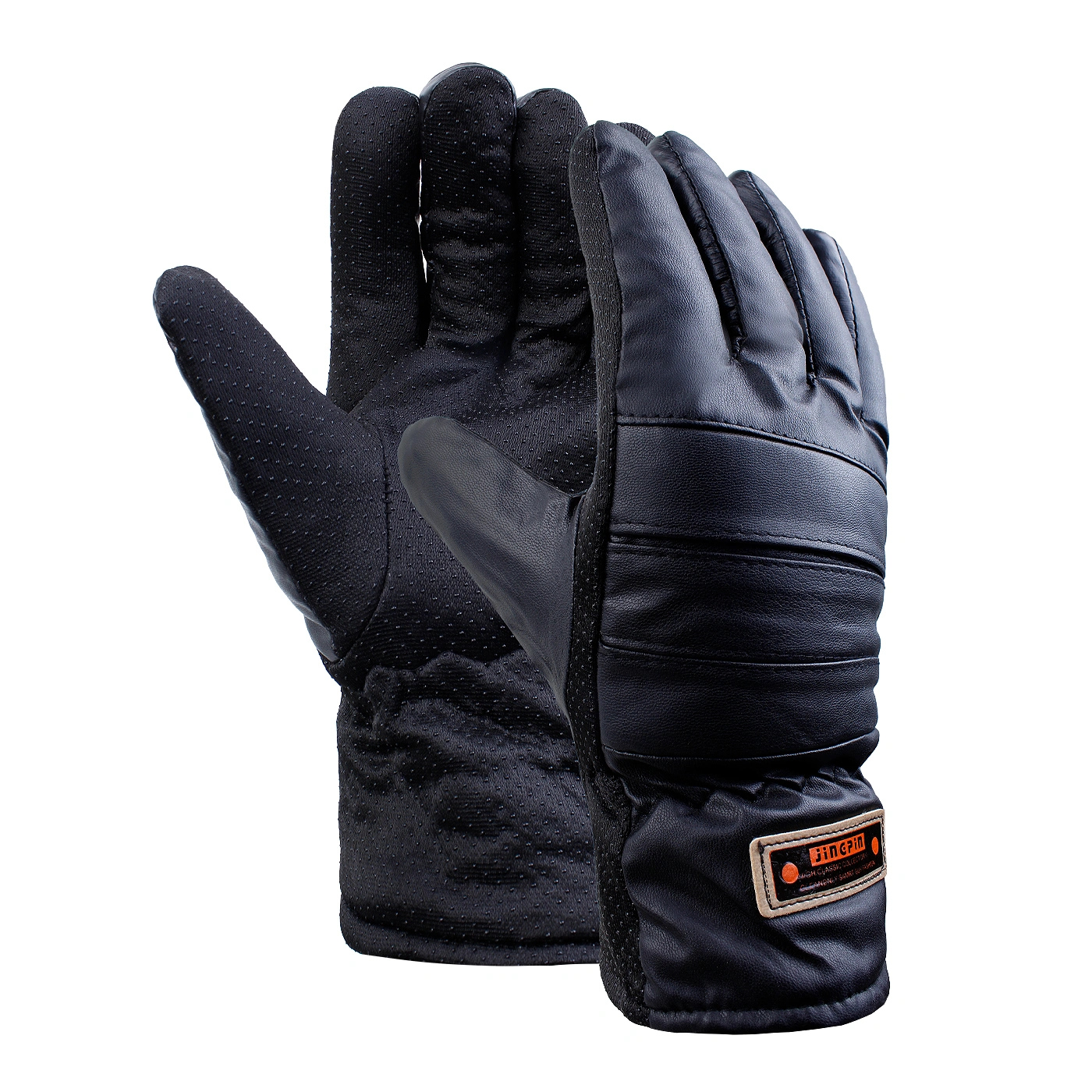 دستکش مردانه چرم ساق کوتاه زیراستوپ JINE PIN