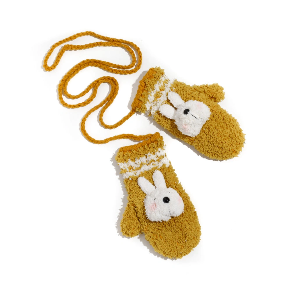 دستکش بافت بچگانه حوله ای عروسکی