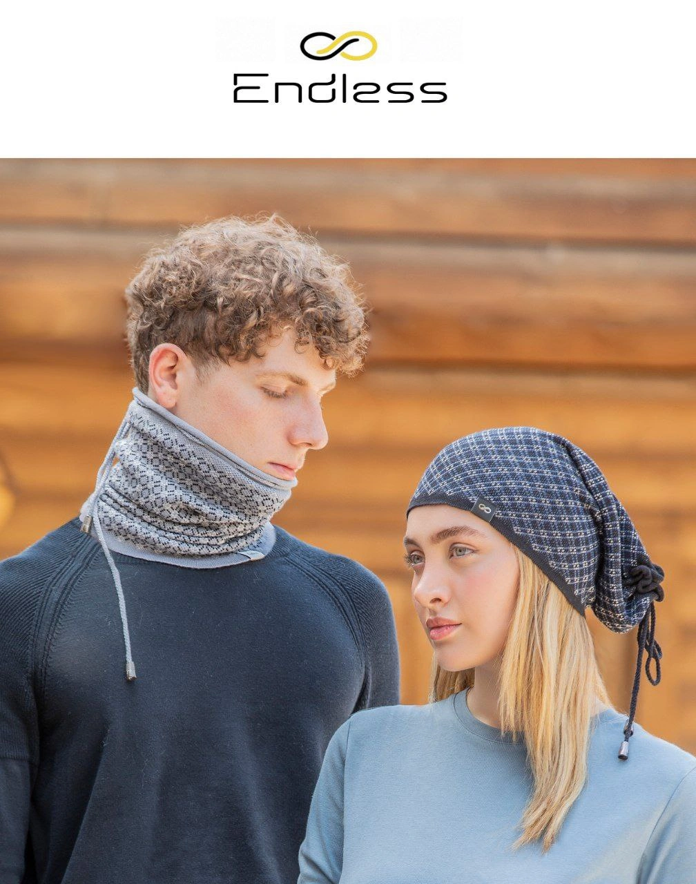 کلاه گردنی  بافت سه رنگ  اندلس Endless