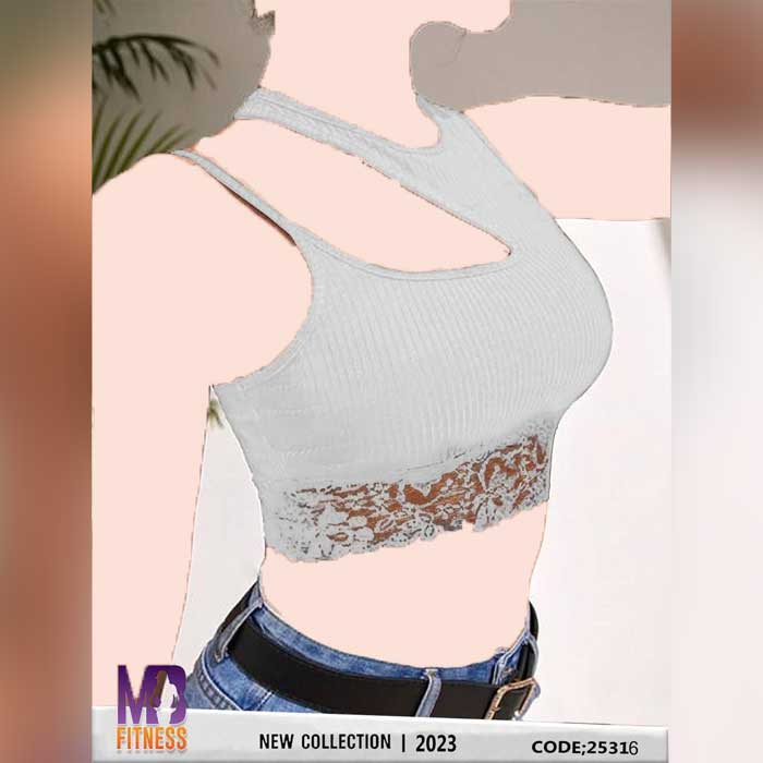 کراپ ام بی فیتنس MB Fitness مدل گیپور دار