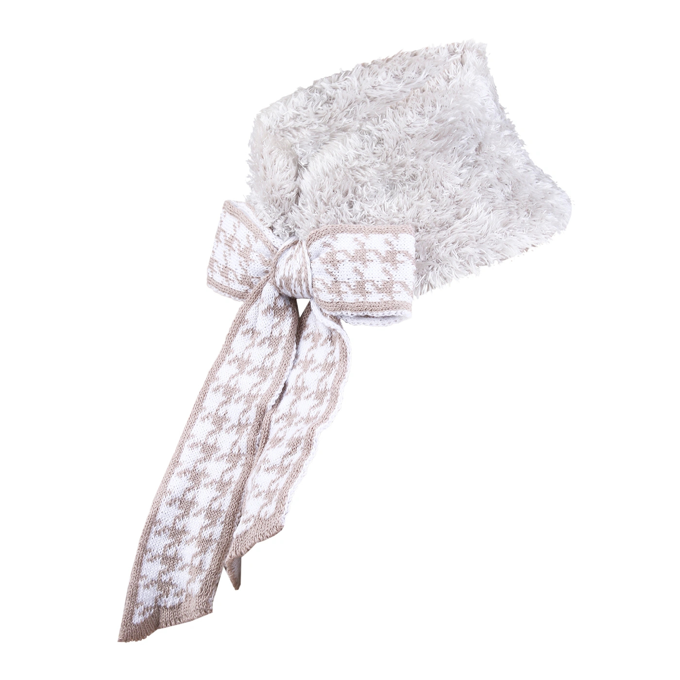 شال گردن یقه ای مدل پاپیون خز سام 636