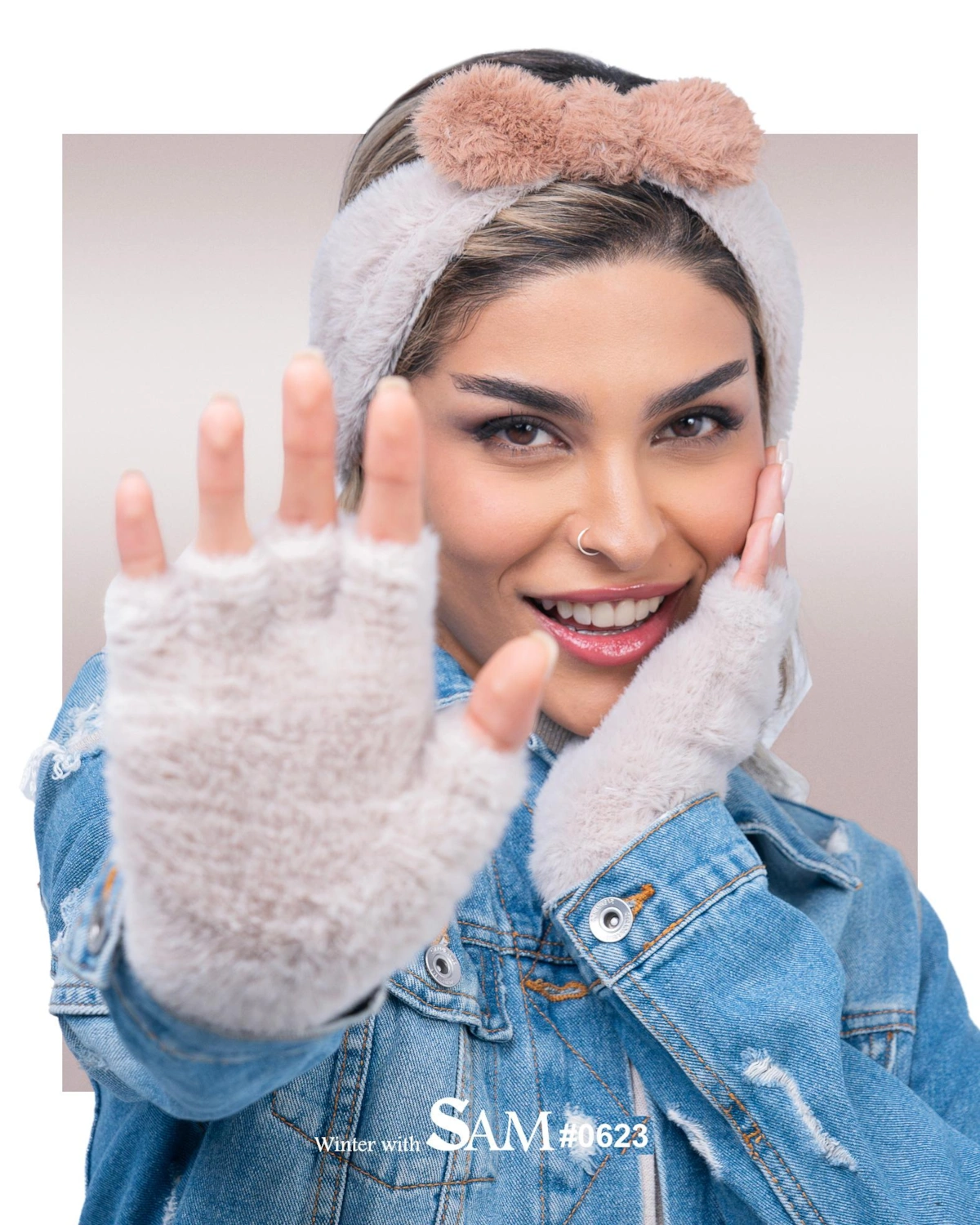 هدبند پاپیون دار سام623