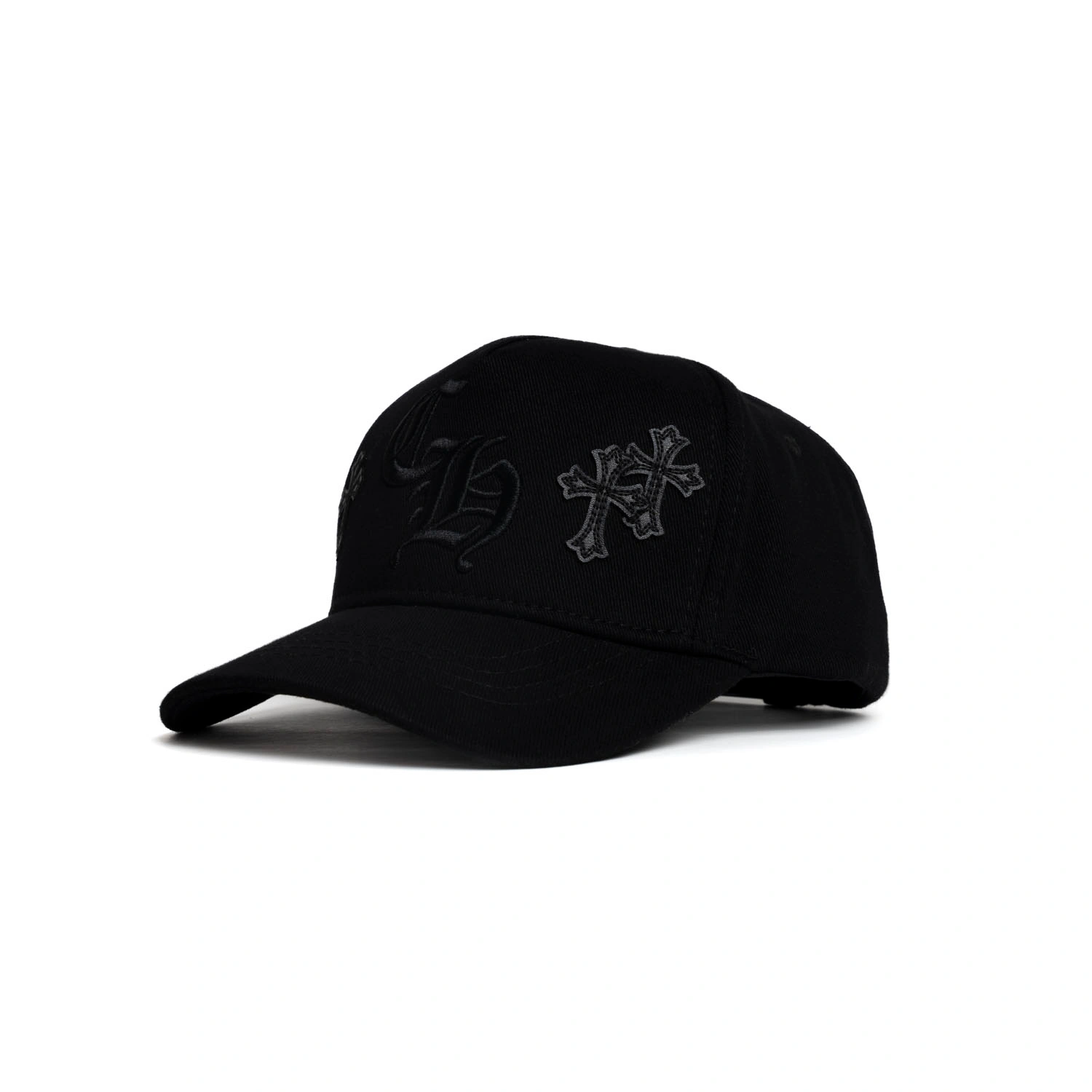 کلاه بیسبالی کتان تراکر B500 تکه دوزی Chrome Hearts طرح CH برجسته