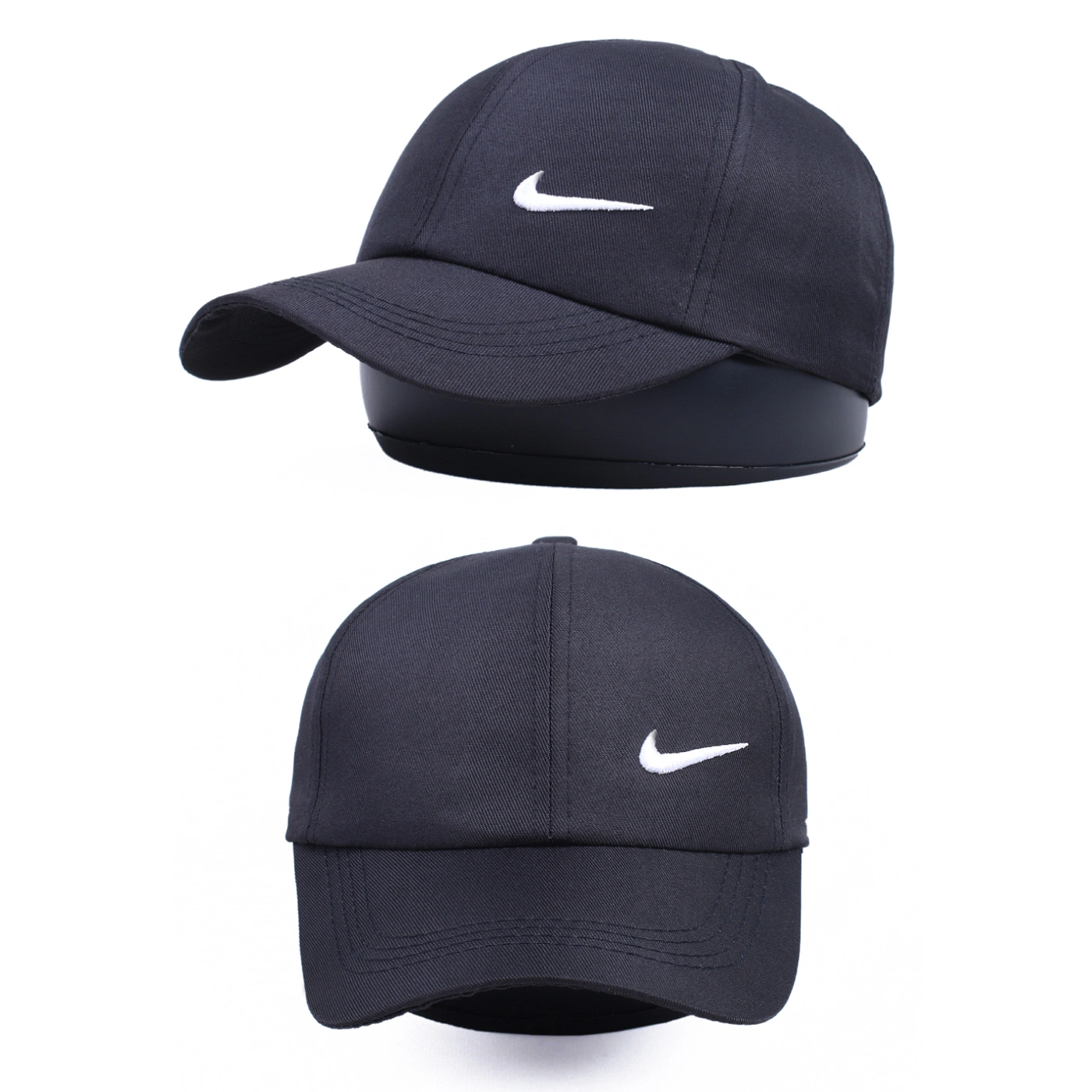 کلاه بیسبالی کتان مشکی گلدوزی Nike