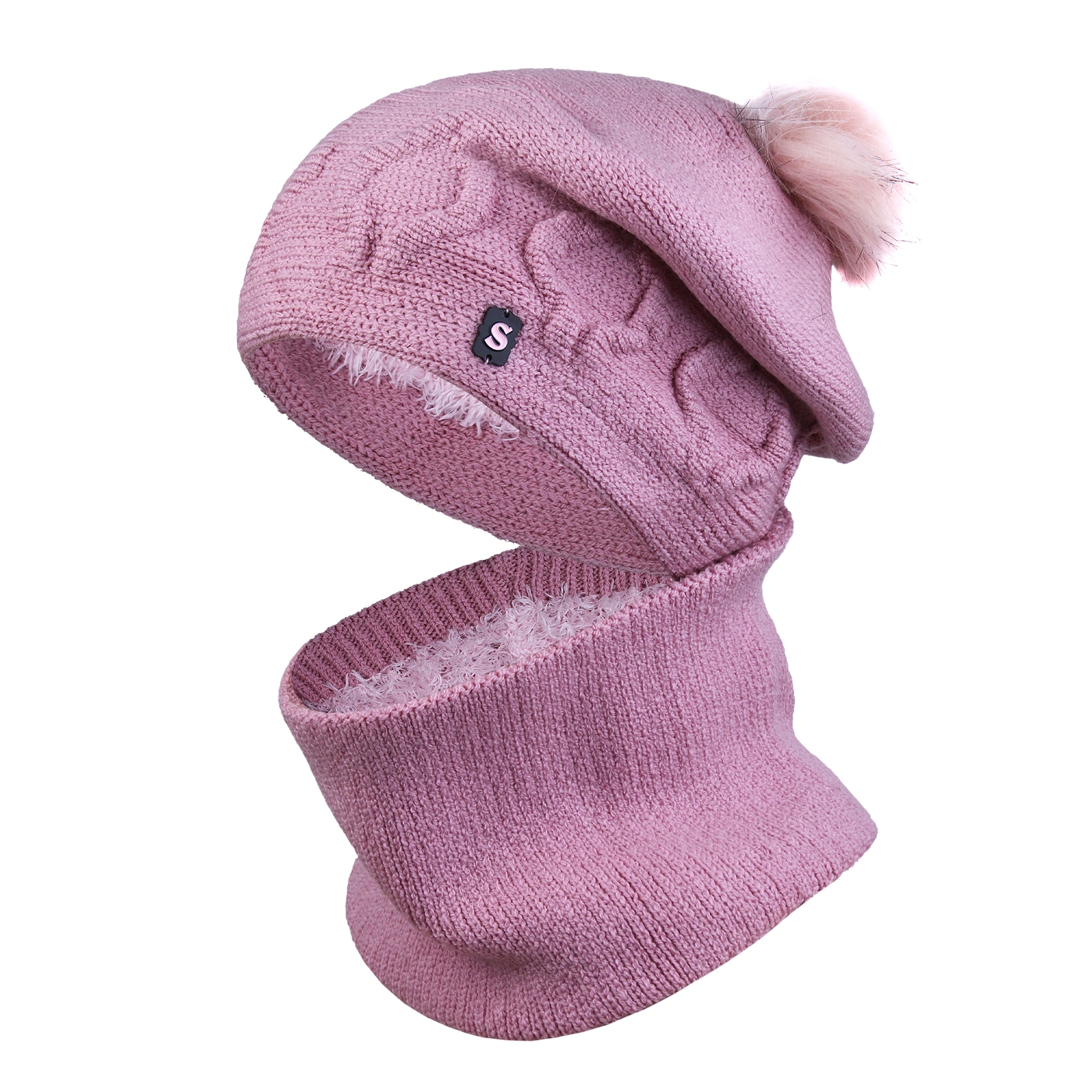 ست کلاه و شال گردنی داخل خز سام کد 443