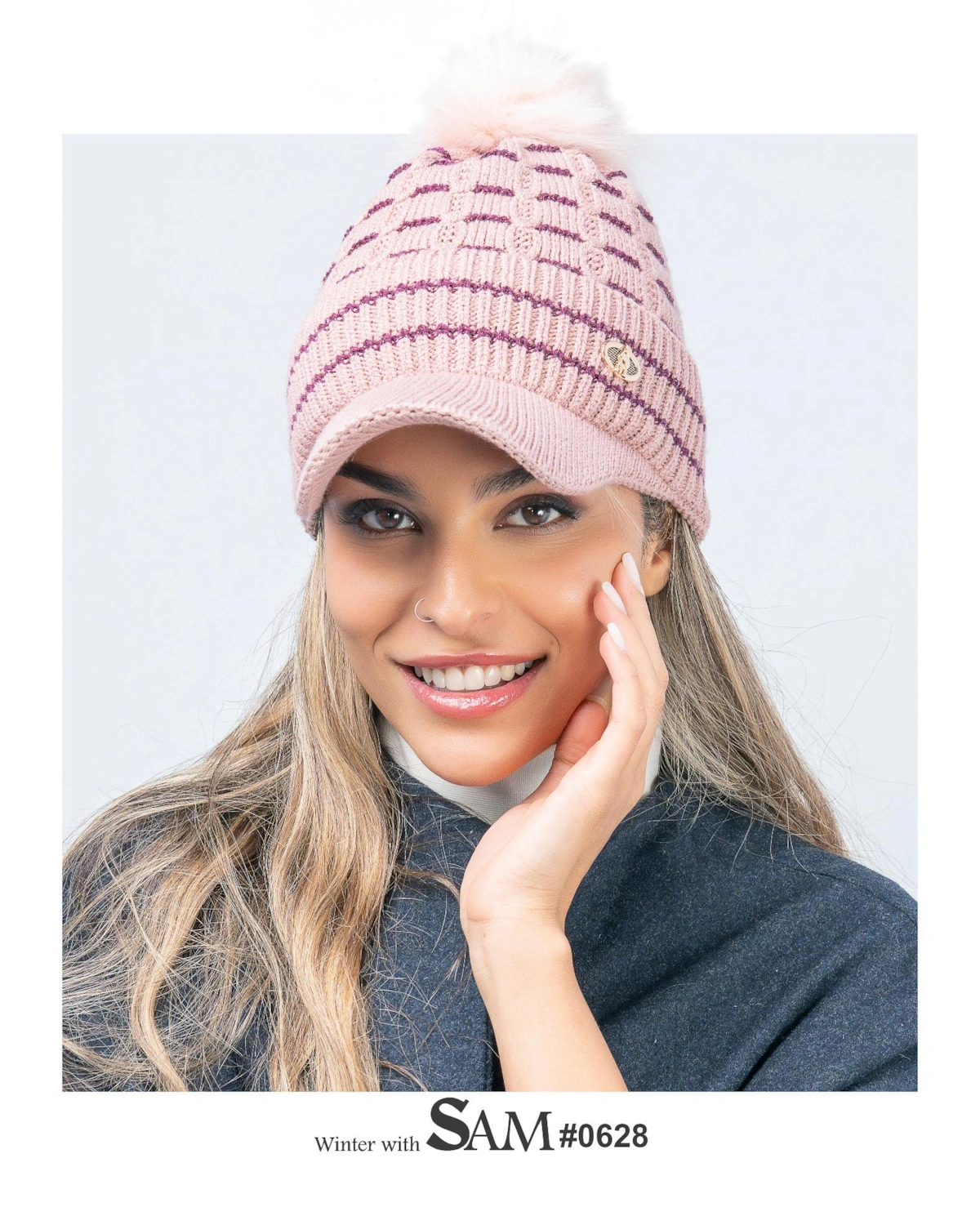 کلاه نقابدار پوم دار سام 628